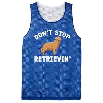 Dont Stop Retrieving Gift Golden Retriever Gift Mesh Reversible Basketball Jersey Tank