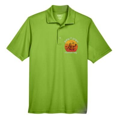 DonT Stop Retrieving Funny Golden Retriever Dog Owner Men's Origin Performance Pique Polo