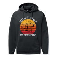 DonT Stop Retrieving Funny Golden Retriever Dog Owner Performance Fleece Hoodie