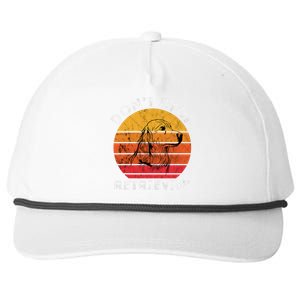 DonT Stop Retrieving Funny Golden Retriever Dog Owner Snapback Five-Panel Rope Hat