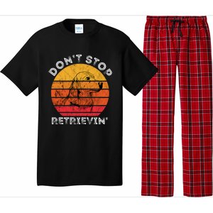 DonT Stop Retrieving Funny Golden Retriever Dog Owner Pajama Set