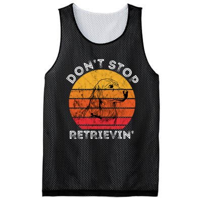 DonT Stop Retrieving Funny Golden Retriever Dog Owner Mesh Reversible Basketball Jersey Tank