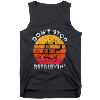 DonT Stop Retrieving Funny Golden Retriever Dog Owner Tank Top