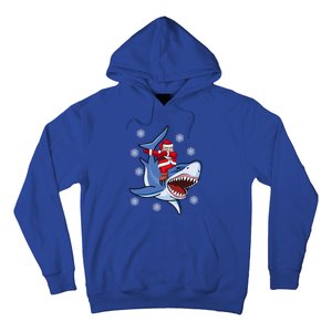 Dabbing Santa Riding Shark Christmas Gift Gift Hoodie