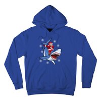 Dabbing Santa Riding Shark Christmas Gift Gift Hoodie