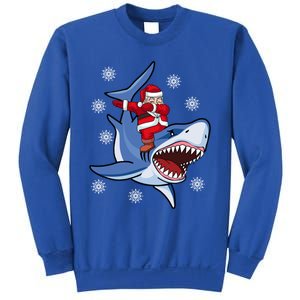 Dabbing Santa Riding Shark Christmas Gift Gift Sweatshirt