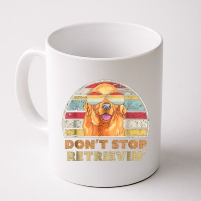 Dont Stop Retrieving Great Gift Retro Golden Retriever Funny Gift Coffee Mug