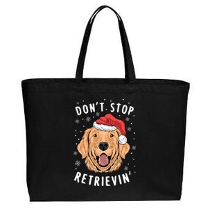 Dont Stop Retrieving Christmas Gift Retriever Owners Gift Cotton Canvas Jumbo Tote