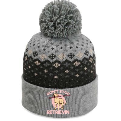 Dont Stop Retrievin Golden Retrievers Gift The Baniff Cuffed Pom Beanie