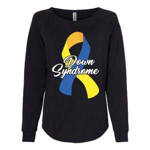 Down Syndrome Ribbon Awareness Womens California Wash Sweatshirt