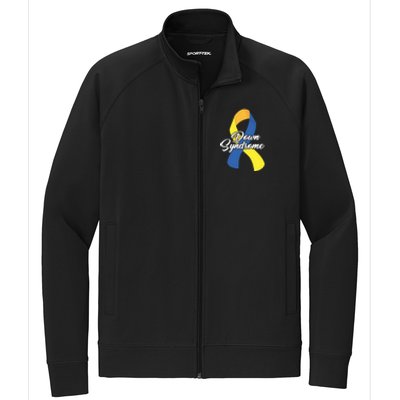 Down Syndrome Ribbon Awareness Stretch Full-Zip Cadet Jacket