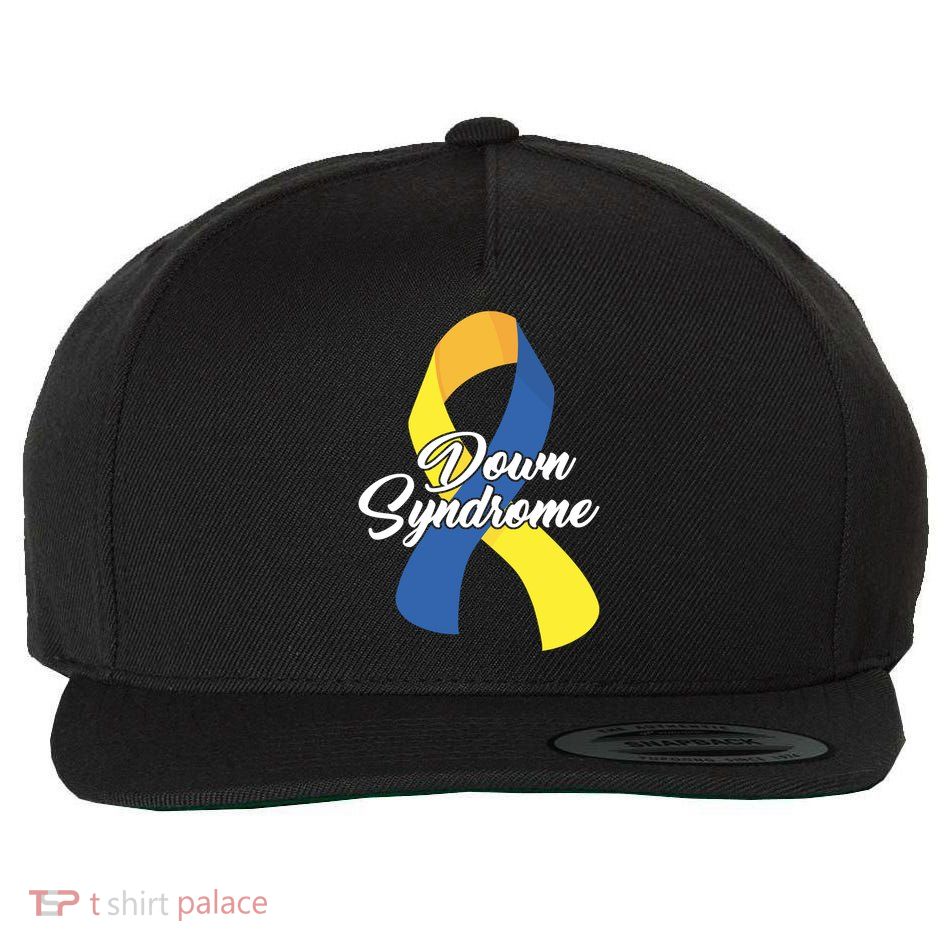 Down Syndrome Ribbon Awareness Wool Snapback Cap