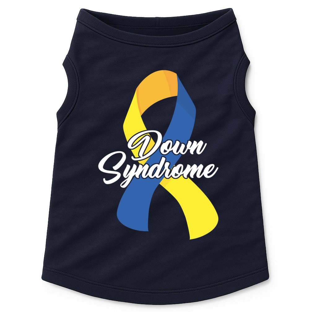 Down Syndrome Ribbon Awareness Doggie Tank