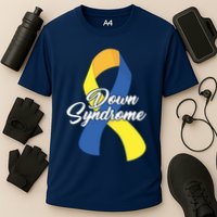 Down Syndrome Ribbon Awareness Performance Shirt