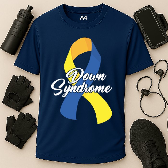 Down Syndrome Ribbon Awareness Performance Shirt