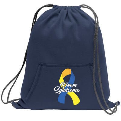 Down Syndrome Ribbon Awareness Sweatshirt Cinch Pack Bag