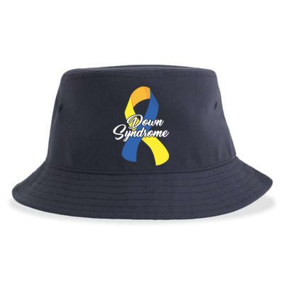 Down Syndrome Ribbon Awareness Sustainable Bucket Hat