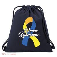 Down Syndrome Ribbon Awareness Drawstring Bag