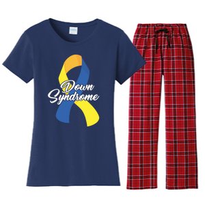 Down Syndrome Ribbon Awareness Women's Flannel Pajama Set