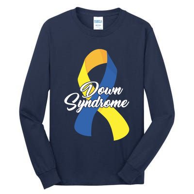 Down Syndrome Ribbon Awareness Tall Long Sleeve T-Shirt