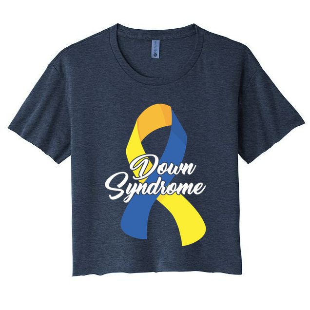 Down Syndrome Ribbon Awareness Crop Top