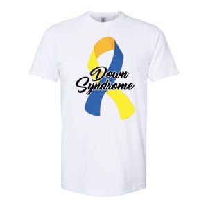 Down Syndrome Ribbon Awareness Softstyle® CVC T-Shirt