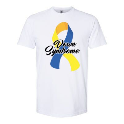 Down Syndrome Ribbon Awareness Softstyle® CVC T-Shirt