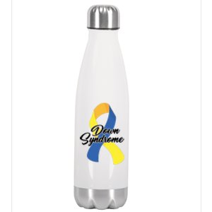 Down Syndrome Ribbon Awareness Stainless Steel Insulated Water Bottle