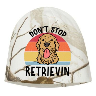 Dont Stop Retrievin Golden Retriever Dog Gift Kati - Camo Knit Beanie