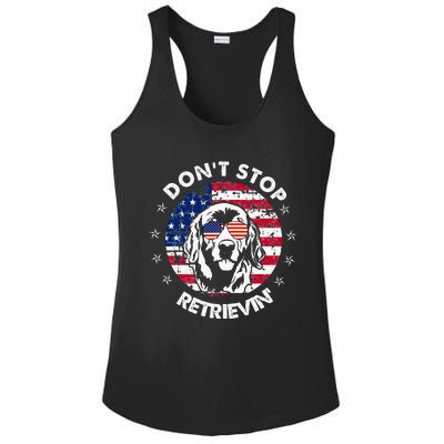 DonT Stop Retrieving Golden Retriever Ladies PosiCharge Competitor Racerback Tank