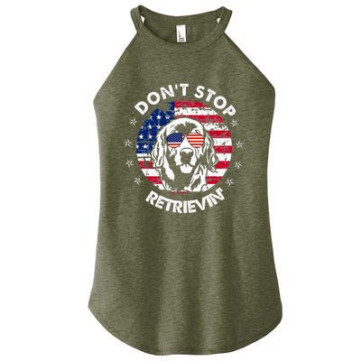 DonT Stop Retrieving Golden Retriever Women’s Perfect Tri Rocker Tank