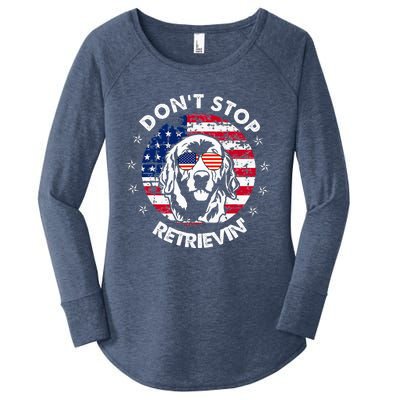 DonT Stop Retrieving Golden Retriever Women's Perfect Tri Tunic Long Sleeve Shirt