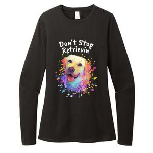 Dont Stop Retrievin Labrador Retriever Animal Pun Lab Gift Womens CVC Long Sleeve Shirt