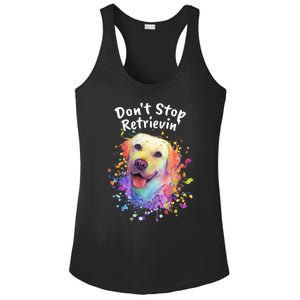 Dont Stop Retrievin Labrador Retriever Animal Pun Lab Gift Ladies PosiCharge Competitor Racerback Tank