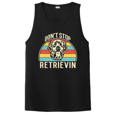 Dont Stop Retrievin Vintage Golden Retriever Gift PosiCharge Competitor Tank