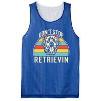 Dont Stop Retrievin Vintage Golden Retriever Gift Mesh Reversible Basketball Jersey Tank