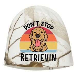 Dont Stop Retrievin Golden Retriever Dog Meaningful Gift Kati - Camo Knit Beanie