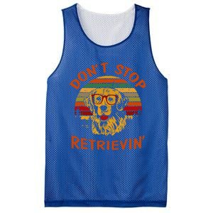 Dont Stop Retrievin Funny Graphic Dog Lovers Great Gift Mesh Reversible Basketball Jersey Tank