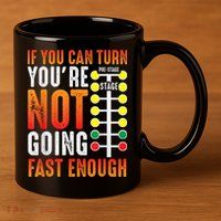 Dragster Saying Race Car Driver Skill Drag Racing 11oz C Handle Ceramic Mug