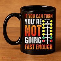 Dragster Saying Race Car Driver Skill Drag Racing 11oz C Handle Ceramic Mug