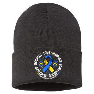 Down Syndrome Respect Support Down Syndrome Awareness Sustainable Knit Beanie