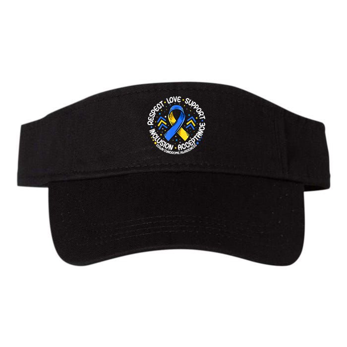 Down Syndrome Respect Support Down Syndrome Awareness Valucap Bio-Washed Visor