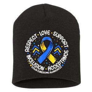 Down Syndrome Respect Support Down Syndrome Awareness Short Acrylic Beanie