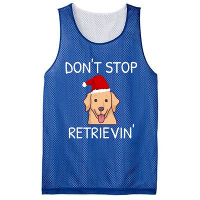 Dont Stop Retrieving Christmas Golden Retriever Meaningful Gift Mesh Reversible Basketball Jersey Tank