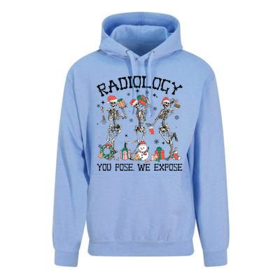 Dancing Skeleton Radiology You Pose We Expose Christmas Xmas Gift Unisex Surf Hoodie