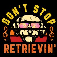Dont Stop Retrievin Retro Golden Retriever Music Note Pun Gift City Backpack