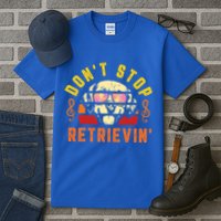 Dont Stop Retrievin Retro Golden Retriever Music Note Pun Gift Tall T-Shirt