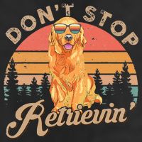 Don't Stop Retrieving Retro Golden Retriever Adult Drive Performance Visor
