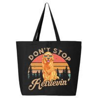 Don't Stop Retrieving Retro Golden Retriever 25L Jumbo Tote