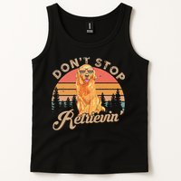 Don't Stop Retrieving Retro Golden Retriever Tank Top